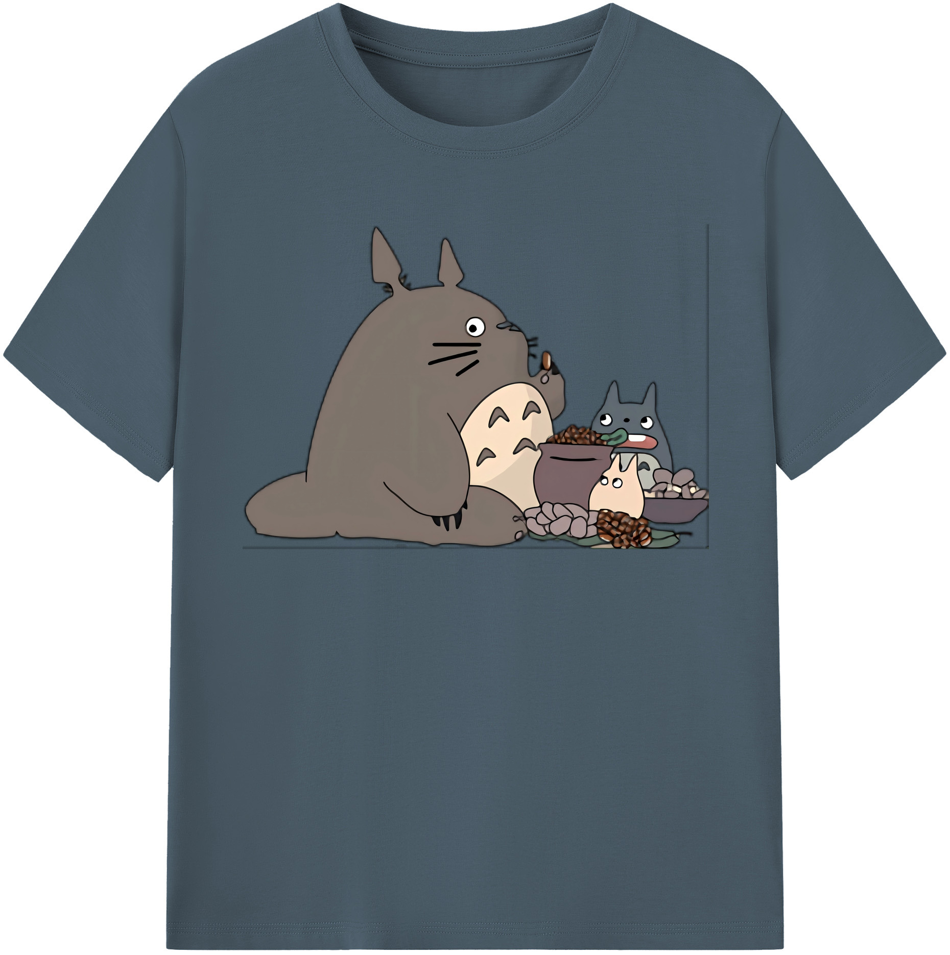 （画像用） となりのトトロ 草壁メイ 草壁サツキ My Neighbor Totoro Satsuki Kusakabe Mei Kusakabe 綿100％半袖Tシャツ（フロントプリント）